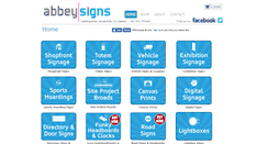 Desktop Screenshot of abbeysigns.ie