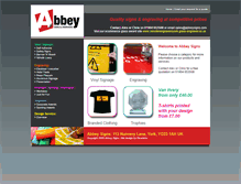 Tablet Screenshot of abbeysigns.com